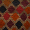 Baluchi Rug Handmade Camel Brown Geometric 4x6 ft