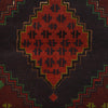 Baluchi Rug Handmade Dark Red Geometric 4x6 ft