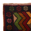 Baluchi Rug Handmade Multi Curvilinear 4x6 ft