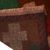 Baluchi Rug Handmade Brown Floral 4x6 ft