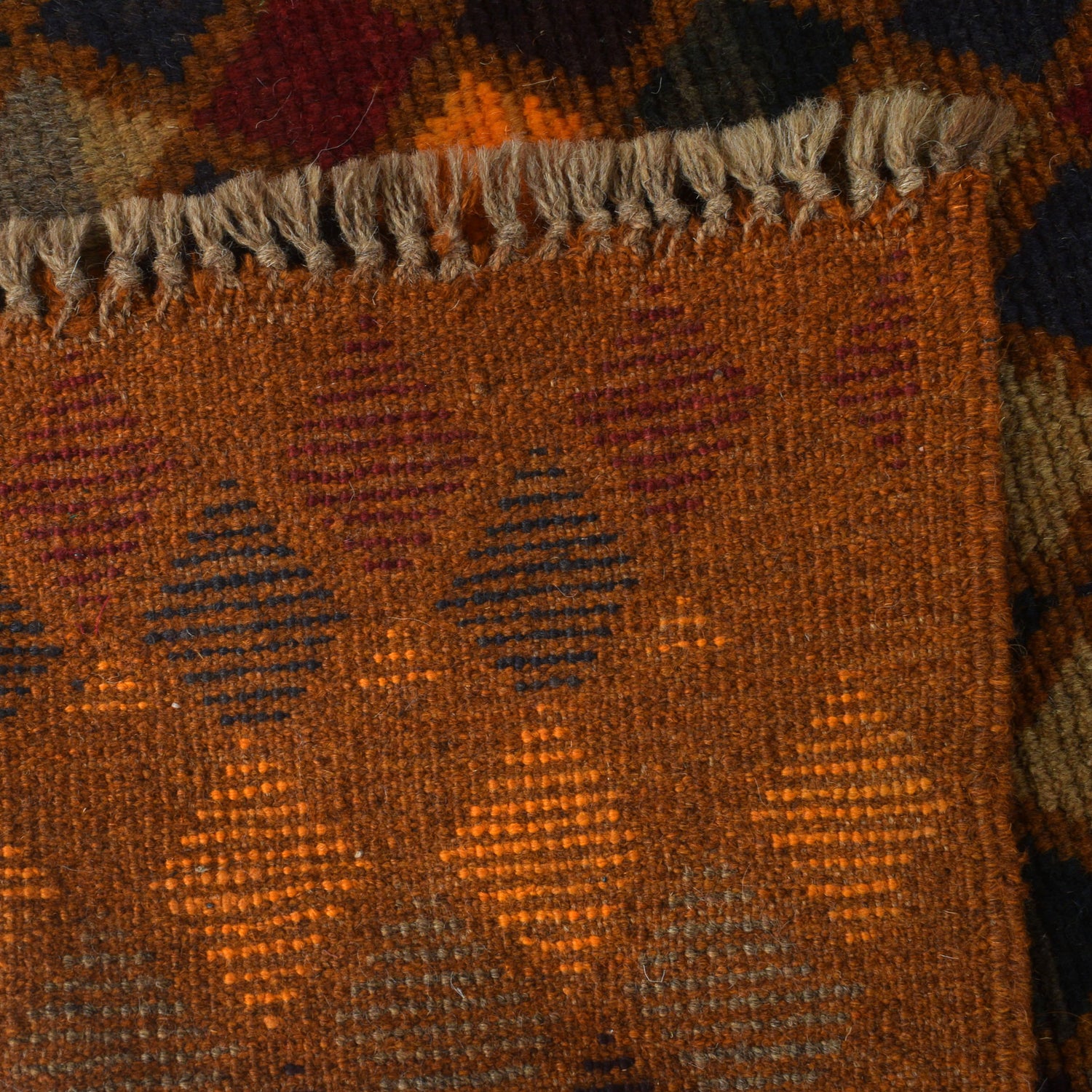 Baluchi Rug Handmade Multi Geometric 4x6 ft