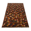 Baluchi Rug Handmade Orange Floral 4x6 ft