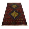 Baluchi Rug Handmade Dark Purple Floral 4x6 ft