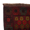 Baluchi Rug Handmade Dark Purple Floral 4x6 ft