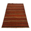Baluchi Rug Handmade Orange Geometric 4x6 ft