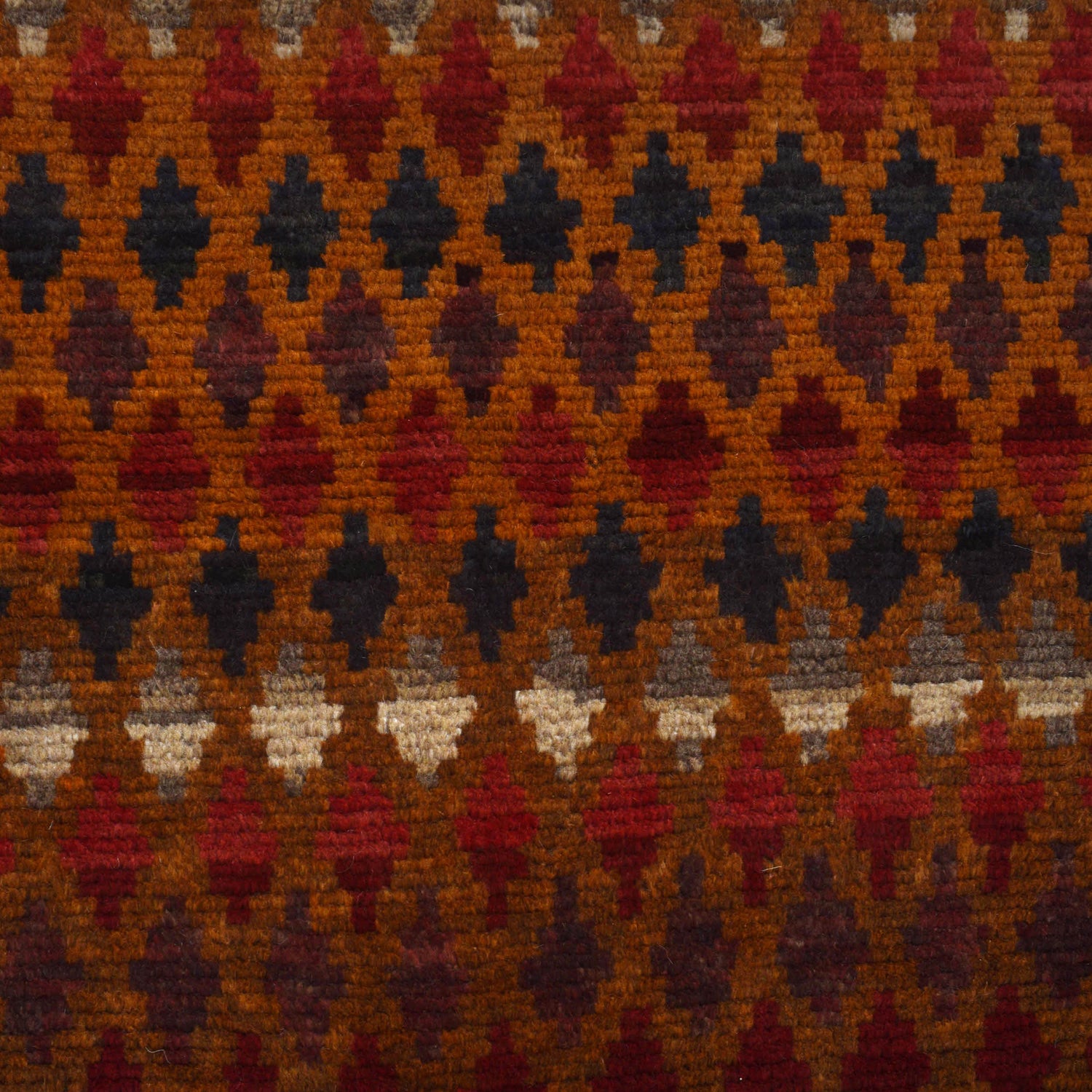 Baluchi Rug Handmade Orange Geometric 4x6 ft