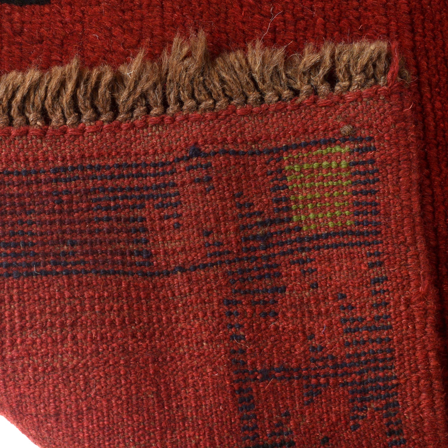Baluchi Rug Handmade Red Geometric 4x6 ft