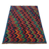 Baluchi Rug Handmade Multi Curvilinear 4x6 ft