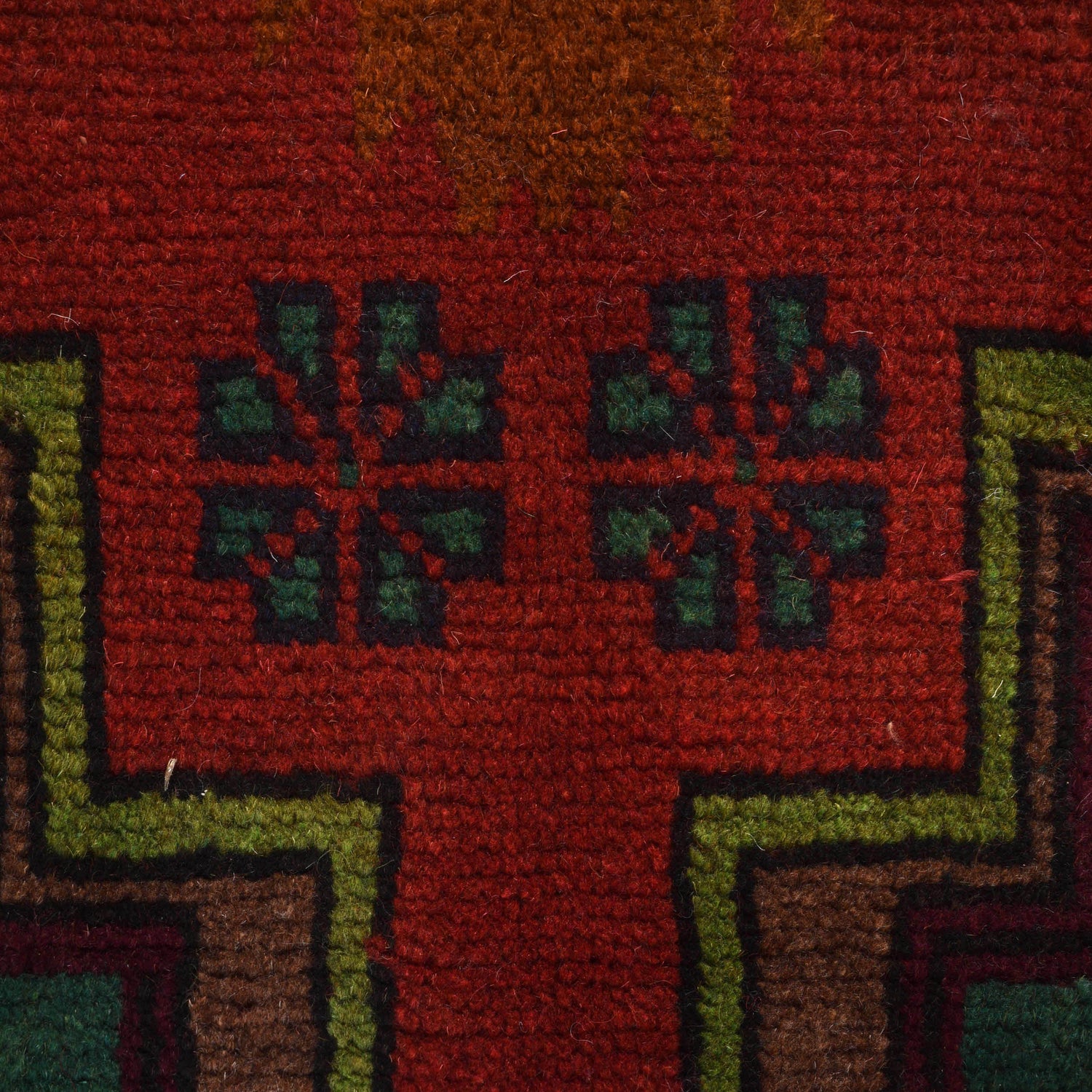 Baluchi Rug Handmade Red Floral 4x6 ft