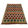 Baluchi Rug Handmade Tan Floral 4x6 ft