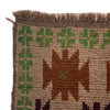 Baluchi Rug Handmade Tan Floral 4x6 ft