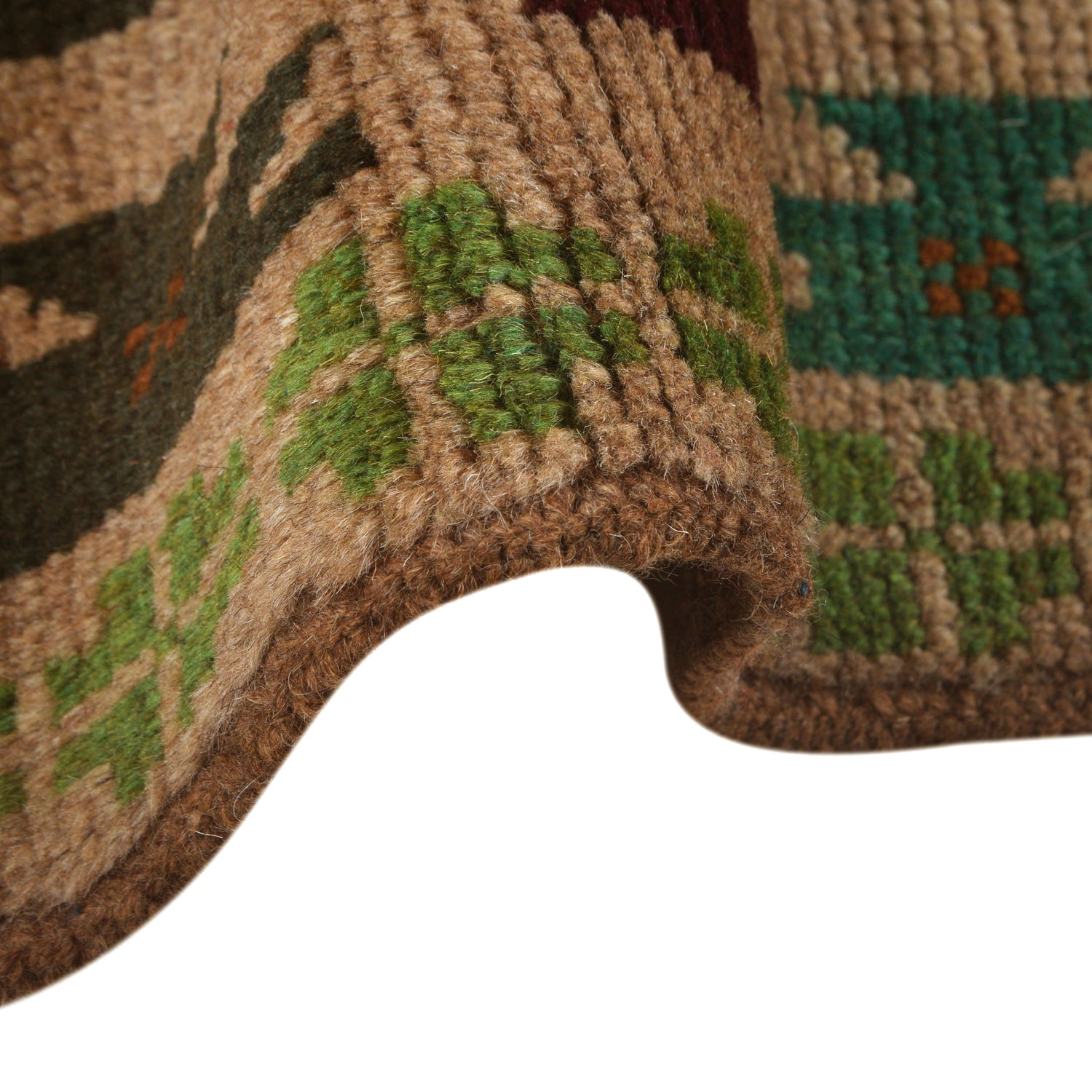 Baluchi Rug Handmade Tan Floral 4x6 ft