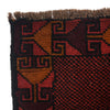 Baluchi Rug Handmade Red Geometric 4x6 ft