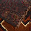 Baluchi Rug Handmade Red Geometric 4x6 ft