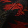Baluchi Rug Handmade Black Floral 4x6 ft