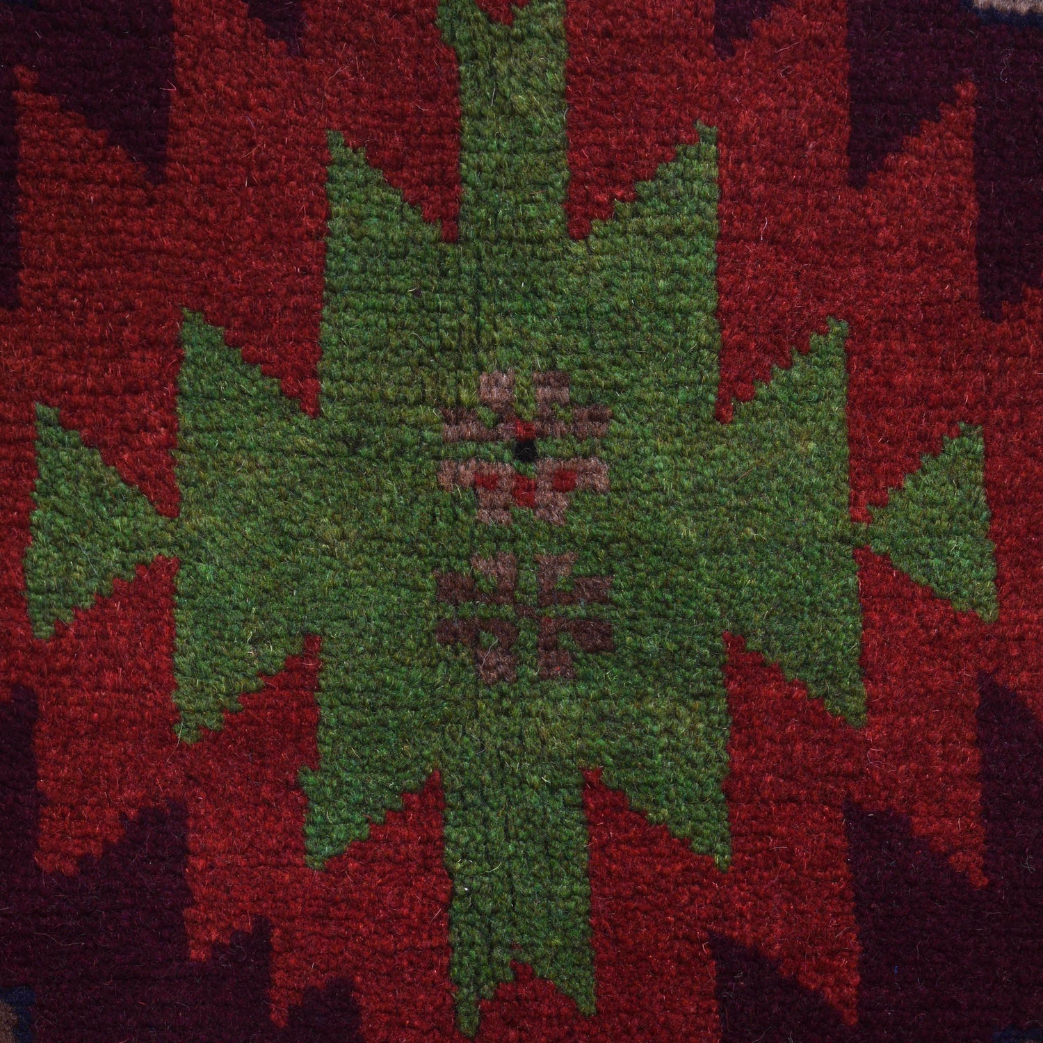 Baluchi Rug Handmade Red Floral 4x6 ft