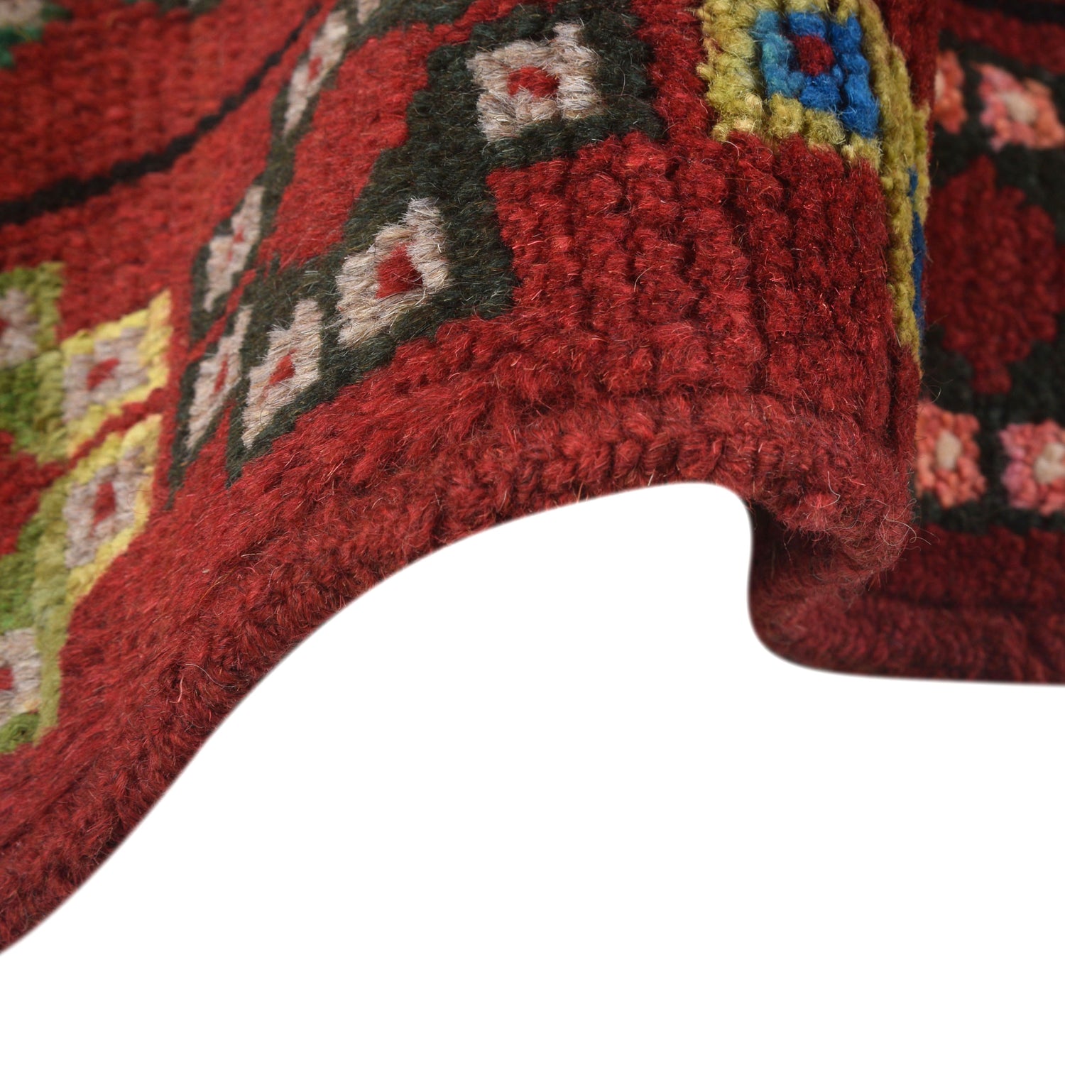 Baluchi Rug Handmade Red Geometric 4x6 ft