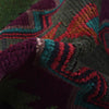 Baluchi Rug Handmade Dark Purple Geometric 4x6 ft
