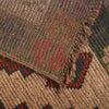 Baluchi Rug Handmade Tan Geometric 4x6 ft