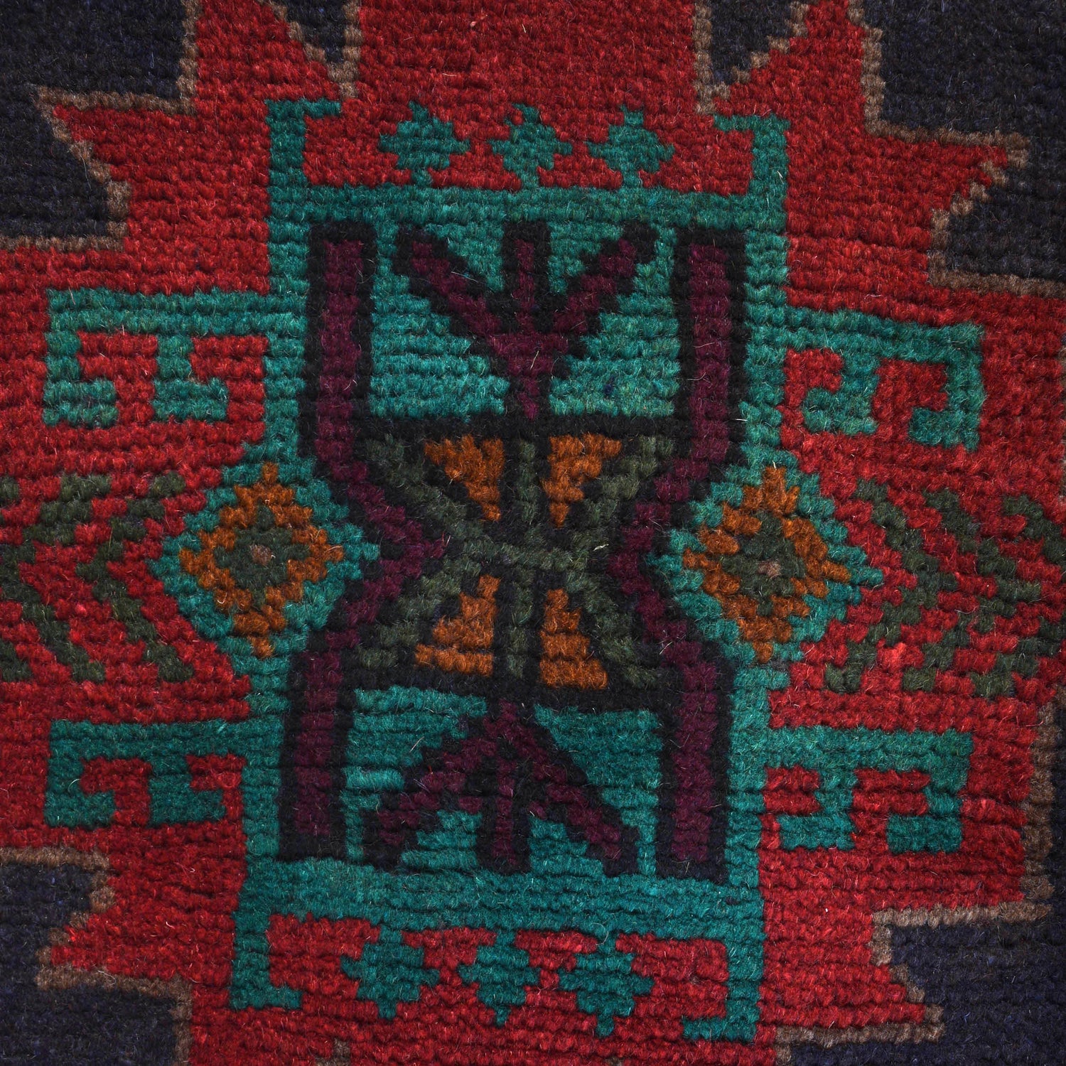 Baluchi Rug Handmade Multi Geometric 4x6 ft
