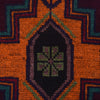 Baluchi Rug Handmade Dark Purple Geometric 4x6 ft