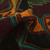 Baluchi Rug Handmade Dark Purple Geometric 4x6 ft