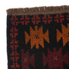 Baluchi Rug Handmade Black Floral 4x6 ft