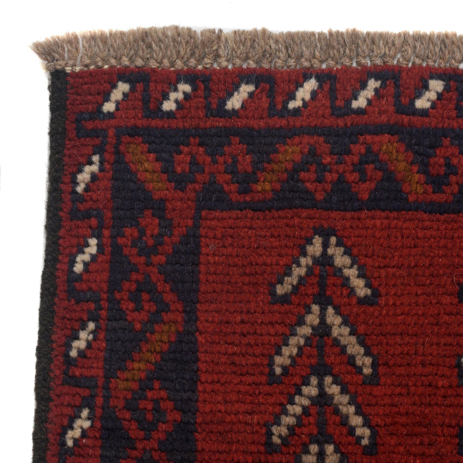 Baluchi Rug Handmade Red Floral 4x6 ft