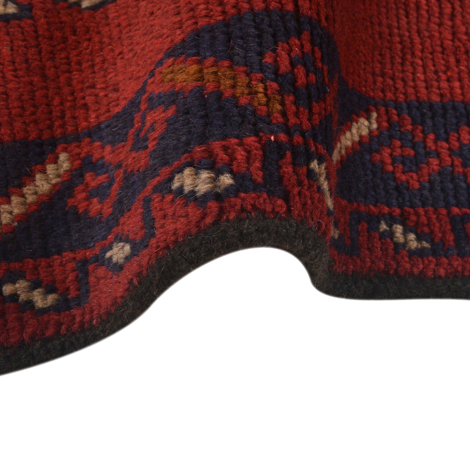 Baluchi Rug Handmade Red Floral 4x6 ft