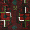 Baluchi Rug Handmade Dark Purple Floral 4x6 ft
