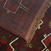 Baluchi Rug Handmade Dark Purple Floral 4x6 ft
