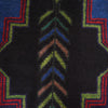 Baluchi Rug Handmade Black Geometric 4x6 ft