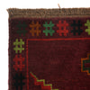 Baluchi Rug Handmade Dark Purple Geometric 4x6 ft