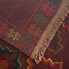 Baluchi Rug Handmade Dark Purple Geometric 4x6 ft