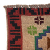 Baluchi Rug Handmade Tan Geometric 4x6 ft