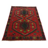 Baluchi Rug Handmade Red Geometric 4x6 ft