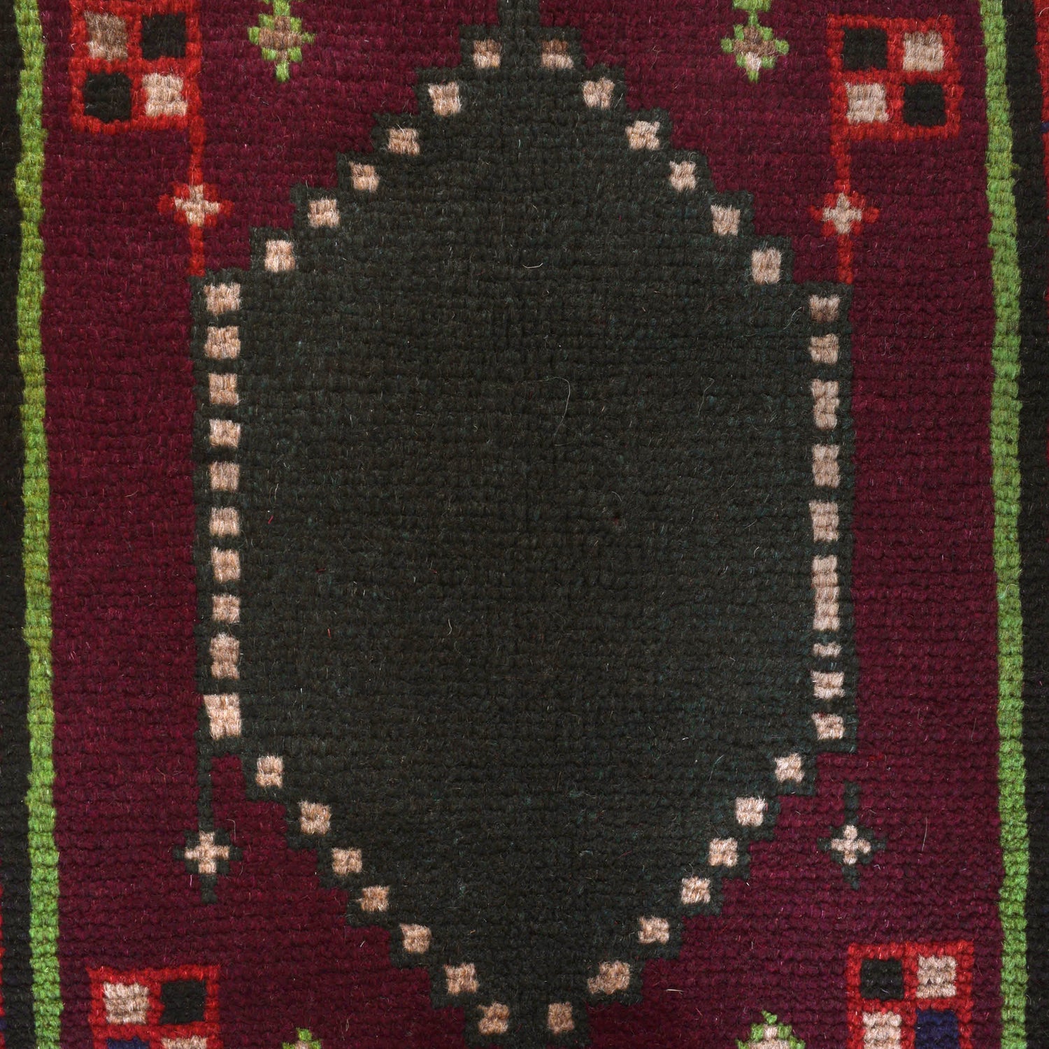 Baluchi Rug Handmade Red Geometric 4x6 ft