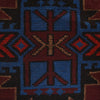 Baluchi Rug Handmade Dark Purple Floral 4x6 ft