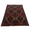 Baluchi Rug Handmade Multi Floral 4x6 ft