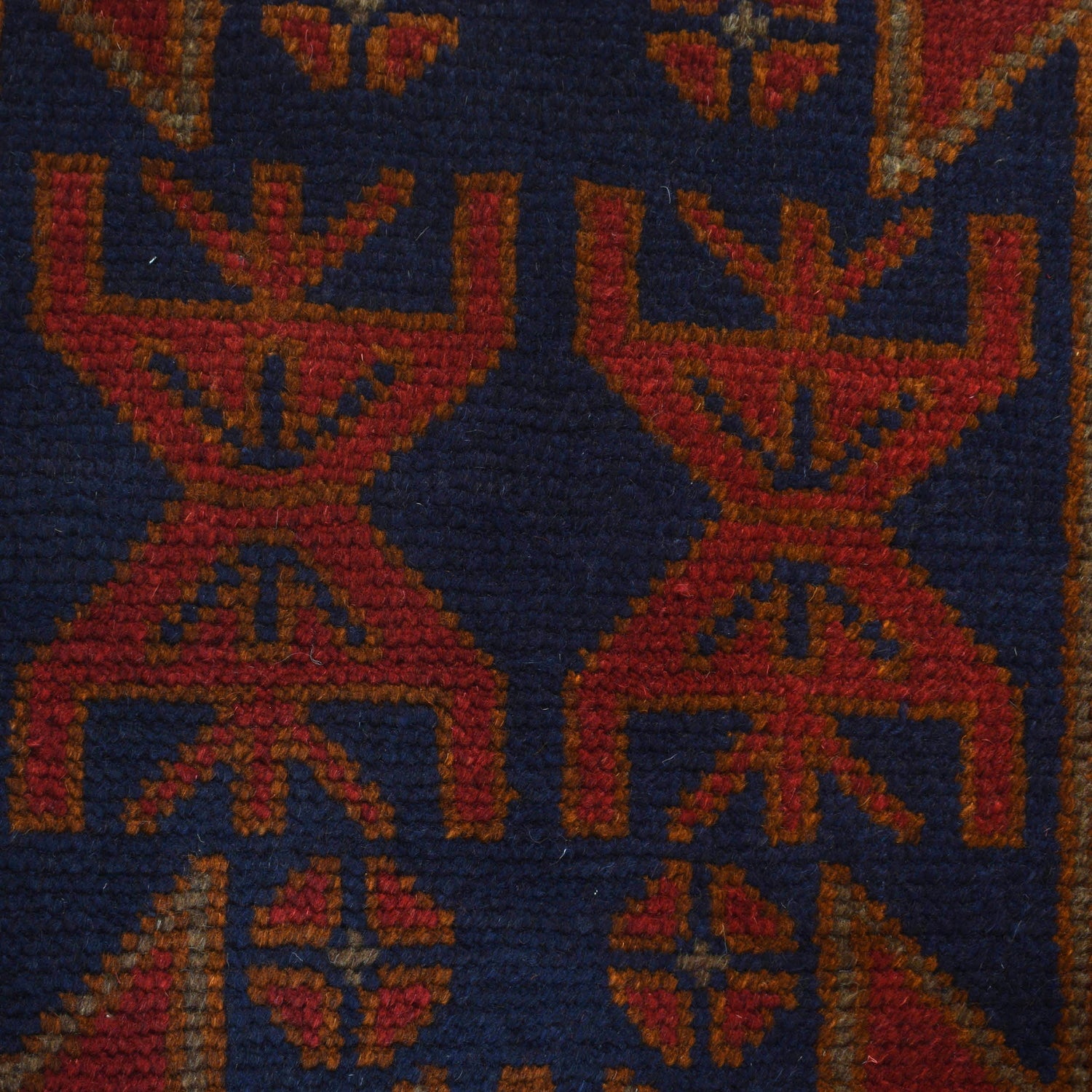 Baluchi Rug Handmade Red Floral 4x6 ft