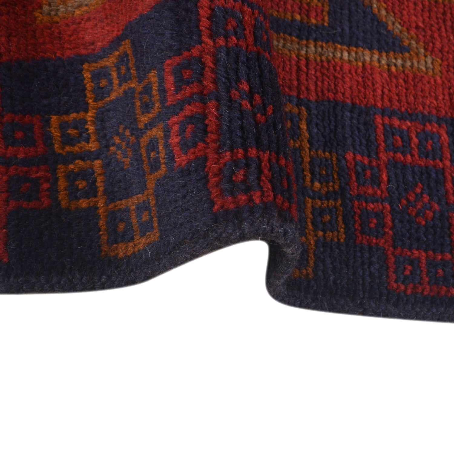 Baluchi Rug Handmade Red Floral 4x6 ft