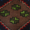 Baluchi Rug Handmade Light Brown Geometric 4x6 ft