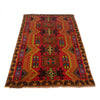 Baluchi Rug Handmade Multi Geometric 4x6 ft