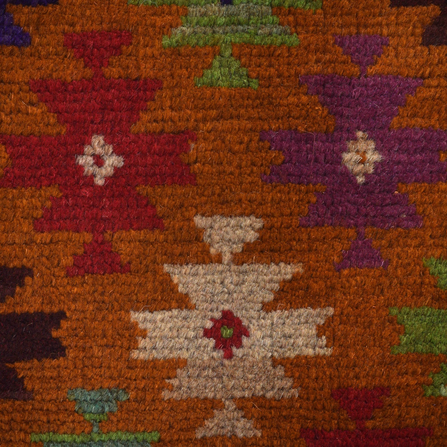 Baluchi Rug Handmade Orange Geometric 4x6 ft