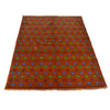 Baluchi Rug Handmade Brown Floral 4x6 ft