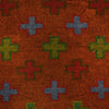 Baluchi Rug Handmade Brown Floral 4x6 ft
