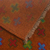 Baluchi Rug Handmade Brown Floral 4x6 ft