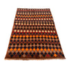 Baluchi Rug Handmade Brown Geometric 4x6 ft