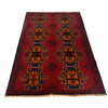 Baluchi Rug Handmade Red Geometric 4x6 ft