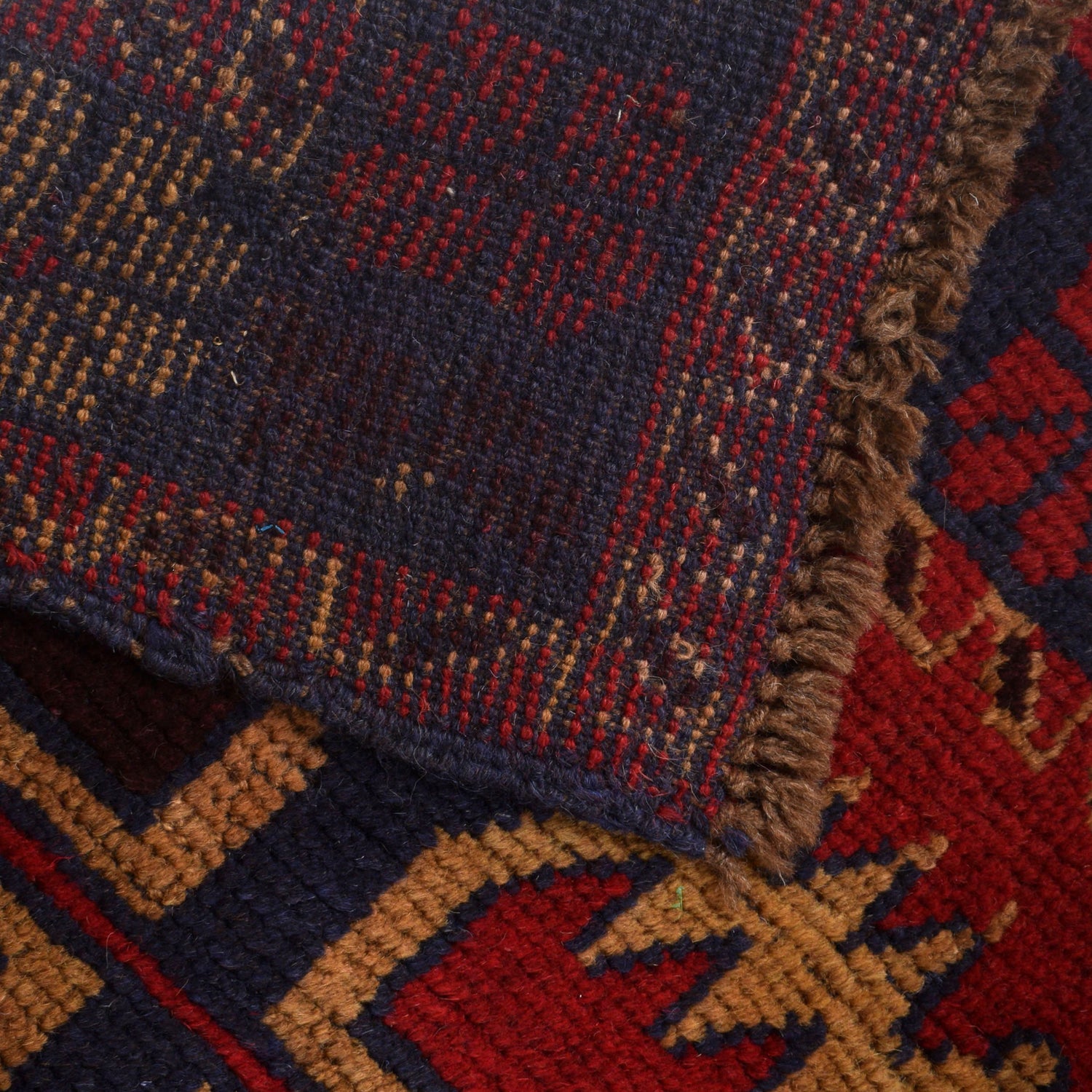 Baluchi Rug Handmade Red Floral 4x6 ft